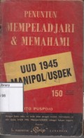 Penuntun Mempeladjari & Memahami UUD 1945, Manipol/USDEK