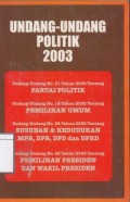 Undang-Undang Politik 2003