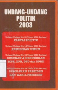 Undang-Undang Politik 2003
