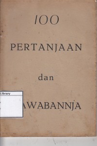 100 pertanjaan dan jawabannja