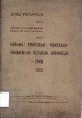 Buku Penuntun untuk Segenap Golongan Pegawai Negeri Republik Indonesia