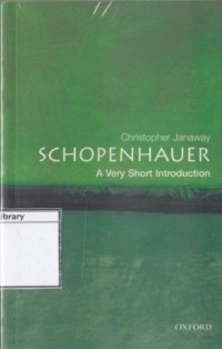 Image of Schopenhauer: a very short Introduction