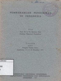 Pembaharuan Pendidikan di Indonesia