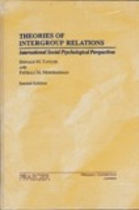 Image of Theories of Intergroup Relations : international social psychological perspectives