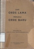 Dari Orde Lama menudju Orde Baru