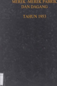 Image of Merek-Merek Pabrik dan Dagang Tahun 1953
