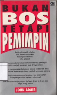 Image of Bukan Bos Tetapi Pemimpin