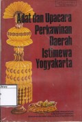 Adat dan Upacara Perkawinan Daerah Istimewa yogyakarta