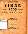 Almanak Sinar Tahoen 2603 Soemera