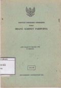 Amanat Presiden Soeharto dalam Sidang Kabinet Paripurna, Pada Tanggal 31 Januari 1970 di Djakarta