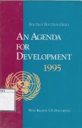 An Agenda for Development, 1995 : with related UN documents
