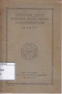 Anggaran dasar anggaran rumah tangga dan keterangan azas