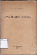 Azas-azas Hukum Geredja