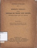 Beberapa masalah sekitar pemeriksaan dan pemilihan tjalon2 mahasiswa (berdasarkan keadaan pada F.K.I.P. Bandung)