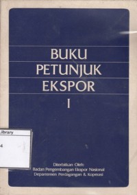 Buku Petunjuk Ekspor I