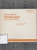 Cerita Rakyat Simalungun Cerita Si Marsingkam