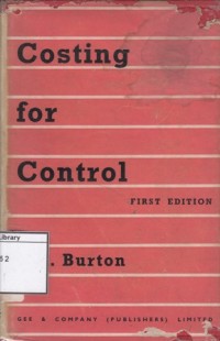 Image of Costing for Control