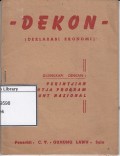 Dekon (deklarasi ekonomi)