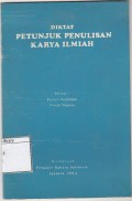 Diktat petunjuk penulisan karya ilmiah