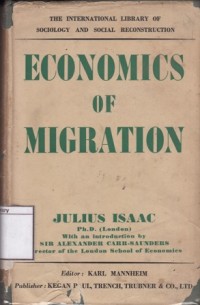 Economics of Migration