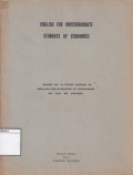English for Undergraduate Students of Economics