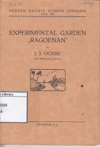 Experimental garden ragoenan