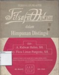 Persoalan Praktis Filsafat Hukum Dalam Himpunan Distingsi