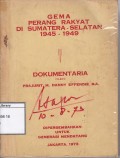 Gema perang rakyat  di sumatera-selatan 1945-1949