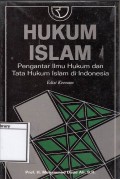 Hukum islam : pengantar ilmu hukum dan tata hukum islam di Indonesia