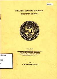 Dinamika ekonomi indonesia dari masa ke masa