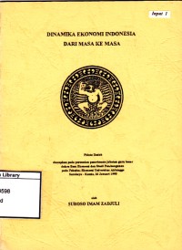 Dinamika ekonomi indonesia dari masa ke masa