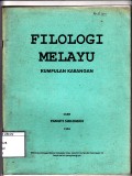 Filologi melayu: kumpulan karangan