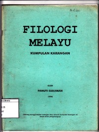 Filologi melayu: kumpulan karangan