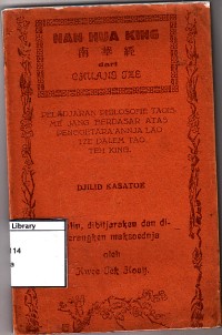 Peladjaran philosofie taoisme jang berdasar atas pengoetaraanja lao tze teh king