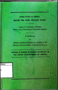 United states of america before the steel industry