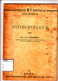 Antropologi III