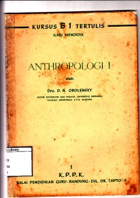 Antropologi I