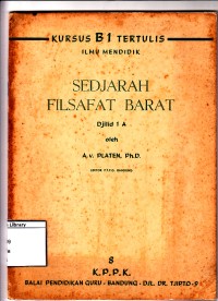 Sedjarah filsafat barat (djilid. 1a)