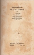Introduction to the World Economy