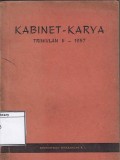 Kabinet Karya: Djuanda, Hardi, Idham, Leimena : kabinet karya triwulan II - 1957