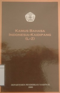 Kamus Bahasa Indonesia-Kaidipang (L-Z)