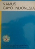 Kamus Bahasa Gayo-Indonesia