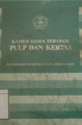 Kamus Kimia Terapan: Pulp dan kertas
