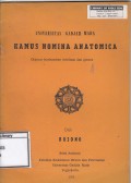 Kamus nomina anatomica : disusun berdasarkan deklinasi dan genera