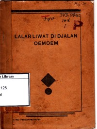 Lalar liwat di djalan oemoem