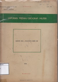 Laporan medan/geografi militer: Nganjuk