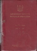 Lembaran Negara Republik Indonesia Tahun 1980 No. 1-84