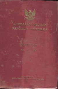 Lembaran Negara Republik Indonesia Tahun 1980 No. 1-84