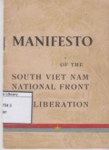 Manifesto of the South Viet Nam National Front for Liberation