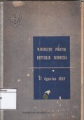 Manifesto Politik Republik Indonesia : 17 Agustus 1959